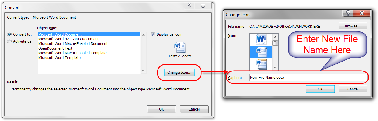 how do you change document name in excel for mac